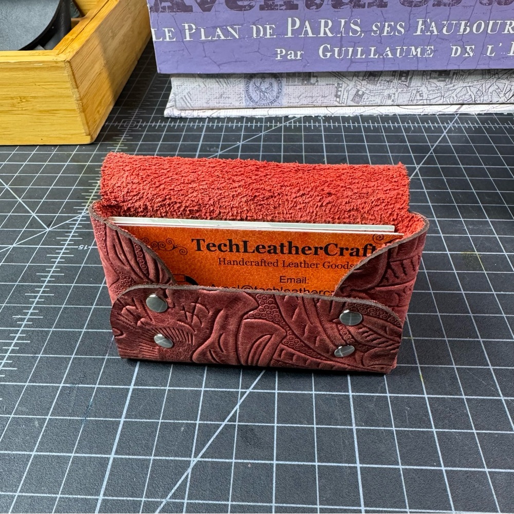 Limited Availability Double Stack Leather Card Wa… - image 8